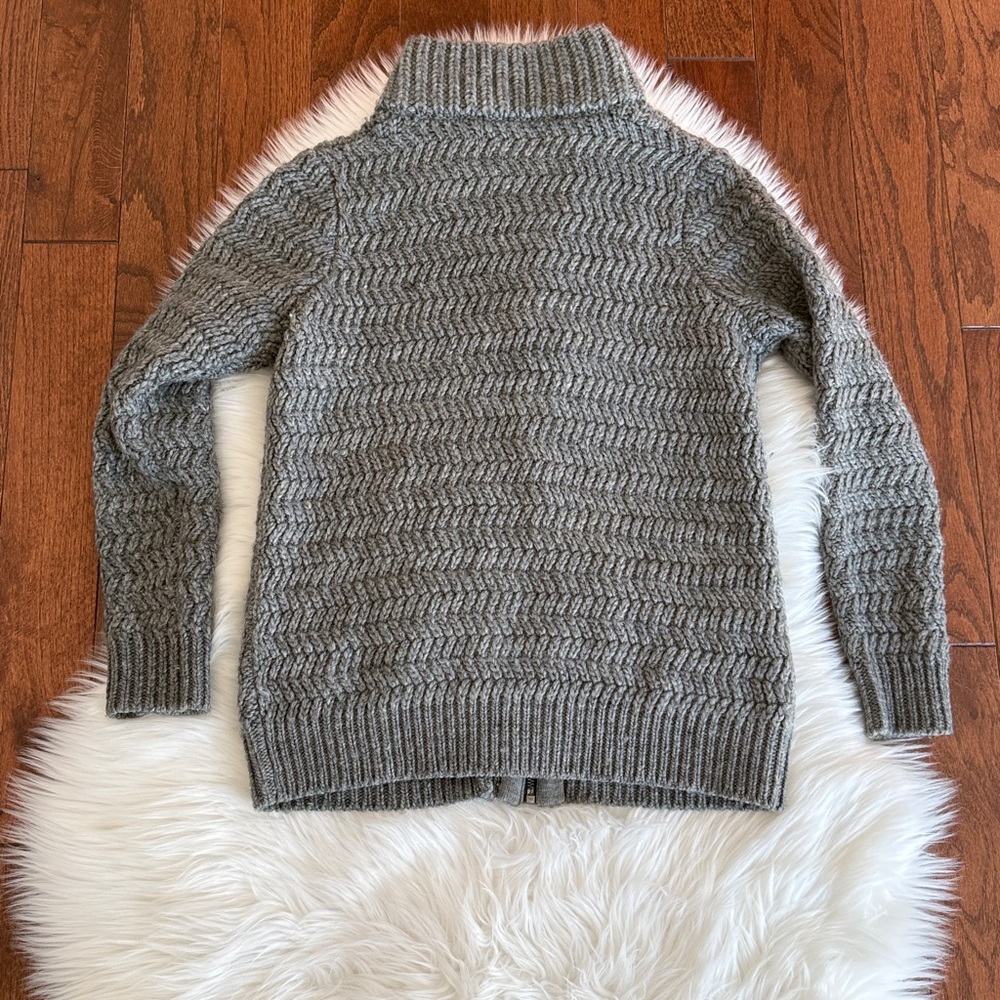 Loft Gray Toggle Knit Cardigan - image 8